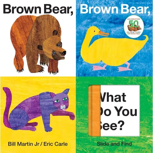 Brown Bear, Brown Bear, What Do You See? Slide and Find (Brown Bear and Friends): An Interactive Board Book Edition of the Classic Eric Carle Picture